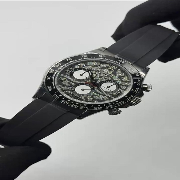 ROLEX COSMOGRAPH DAYTONA  WITH DIAMOND BEZEL AND DIAMOND DIAL  “Eye of the Tiger” SWISS MOVEMENT Super Master