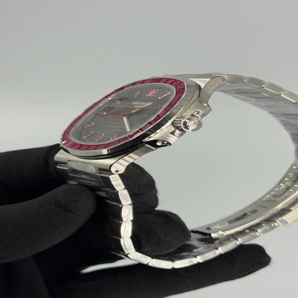 PATEK PHILIPPE NAUTILUS 5711-112P RUBY BEZEL 44Mm PLATINUM LIMITED EDITION