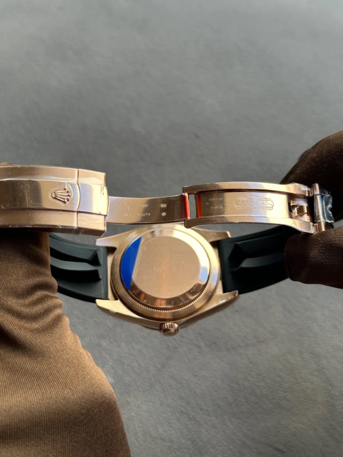 Rolex Sky-Dweller Rose Gold White Dial Oysterflex super master premium