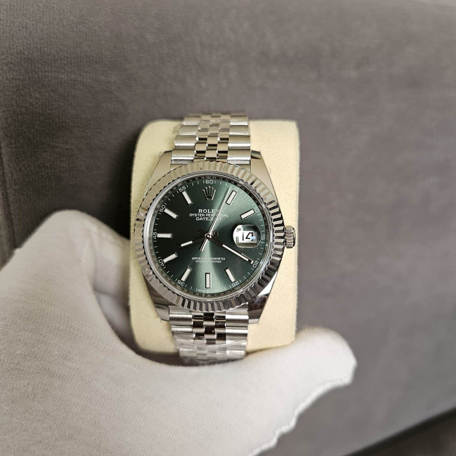 Rolex Datejust 41  Mint Green Super master premium 1:1