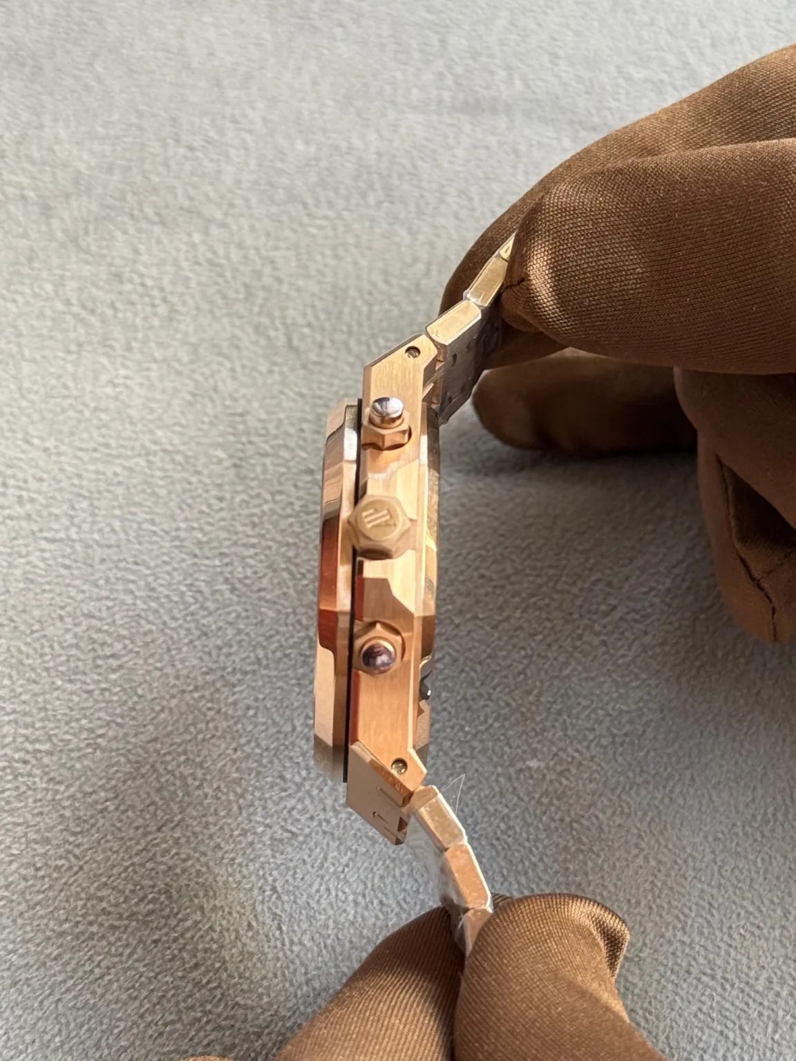 Audemars Piguet Royal Oak Chronograph Green Dial Full Rose Gold super master premium 1:1