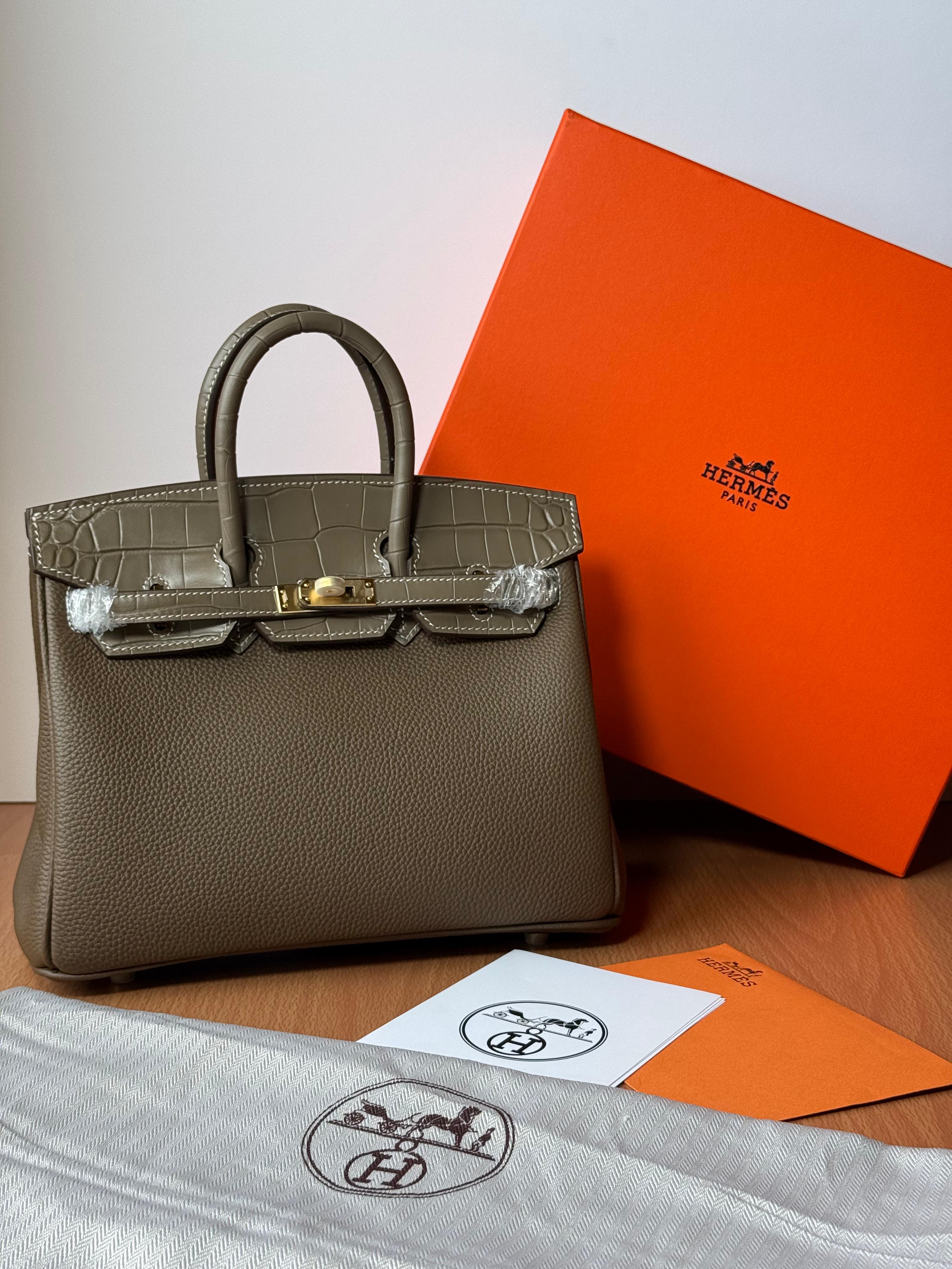 Hermes Birkin croco 25 Cm