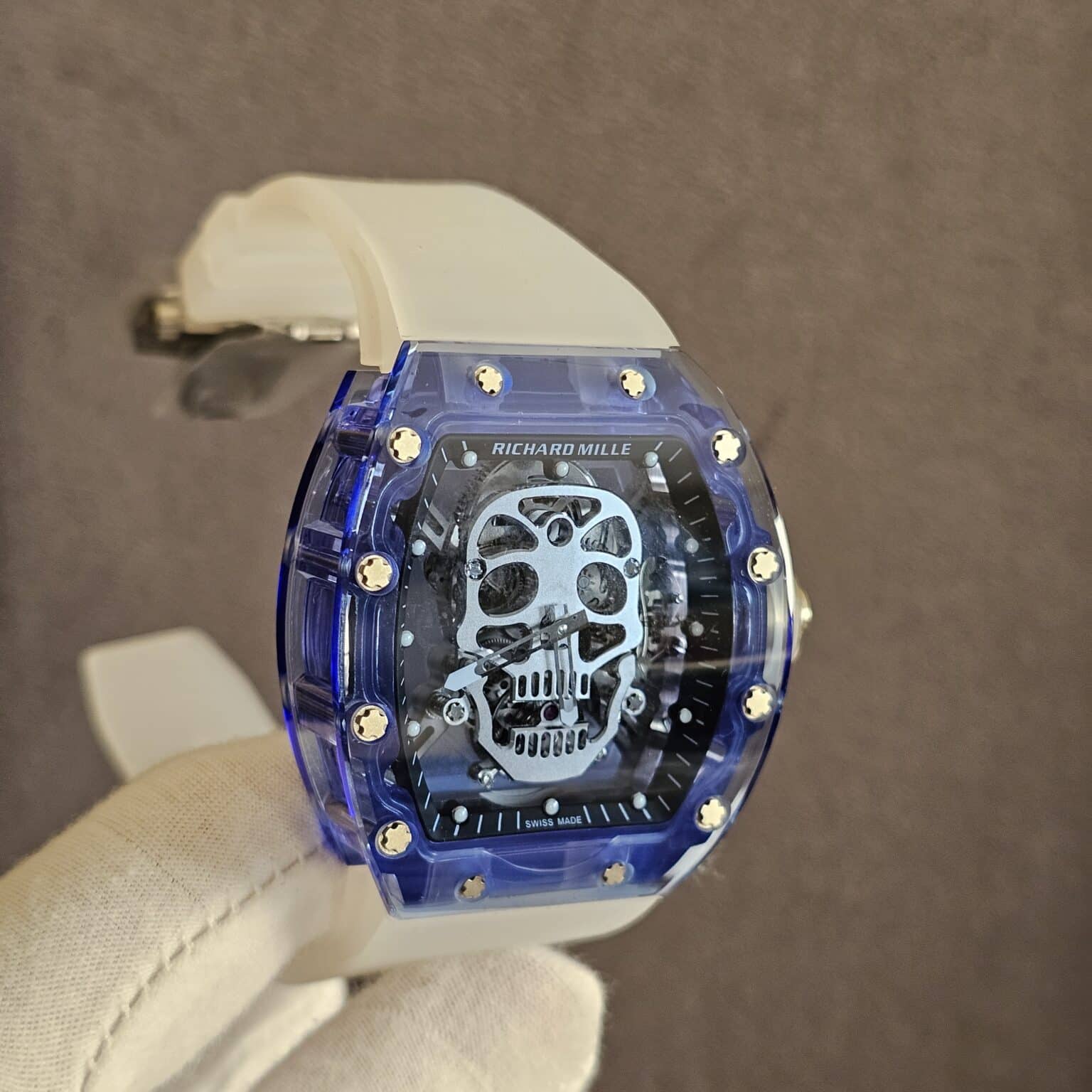 Richard Mille RM 52-04 Blue Sapphire Skull Tourbillon super master premium 1:1