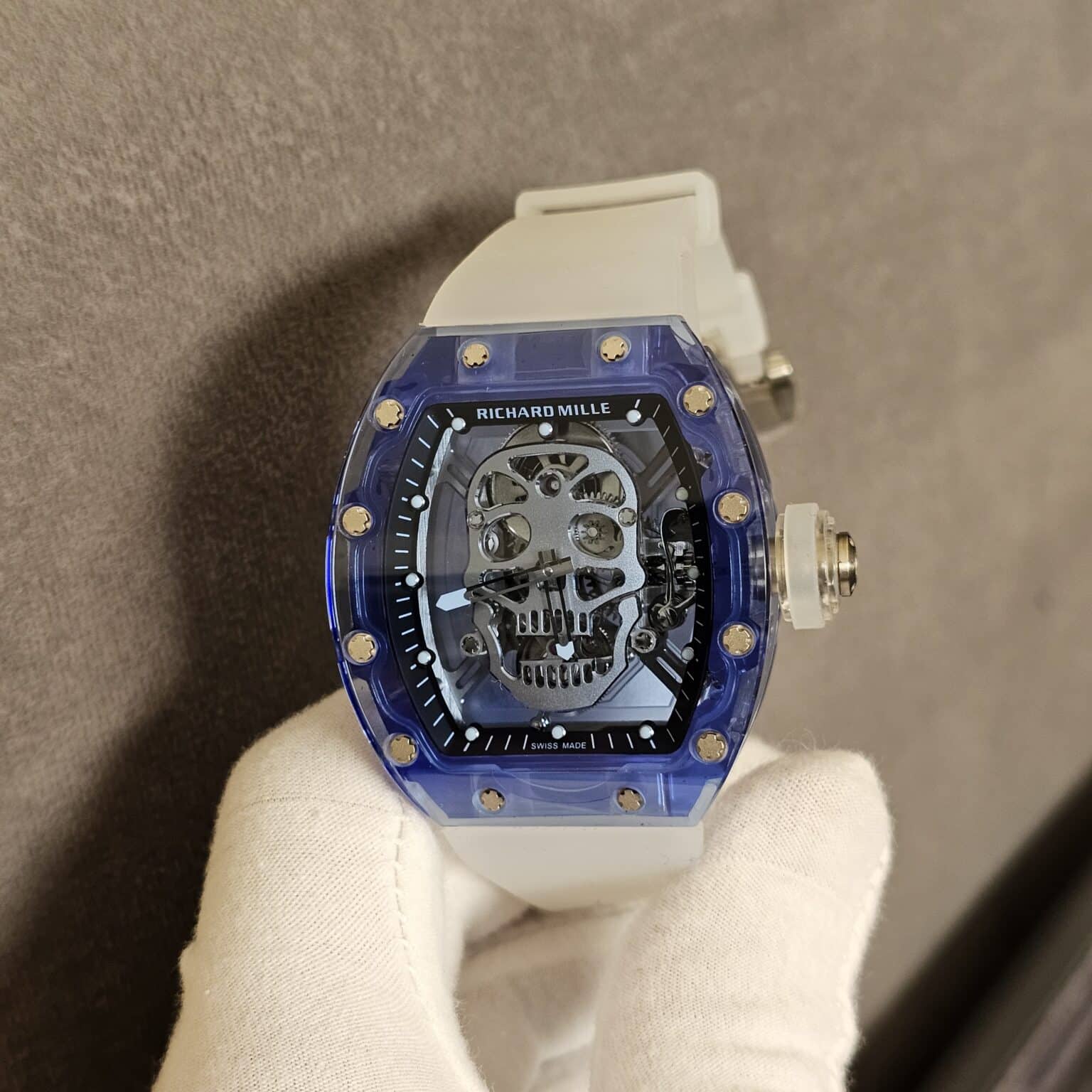 Richard Mille RM 52-04 Blue Sapphire Skull Tourbillon super master premium 1:1