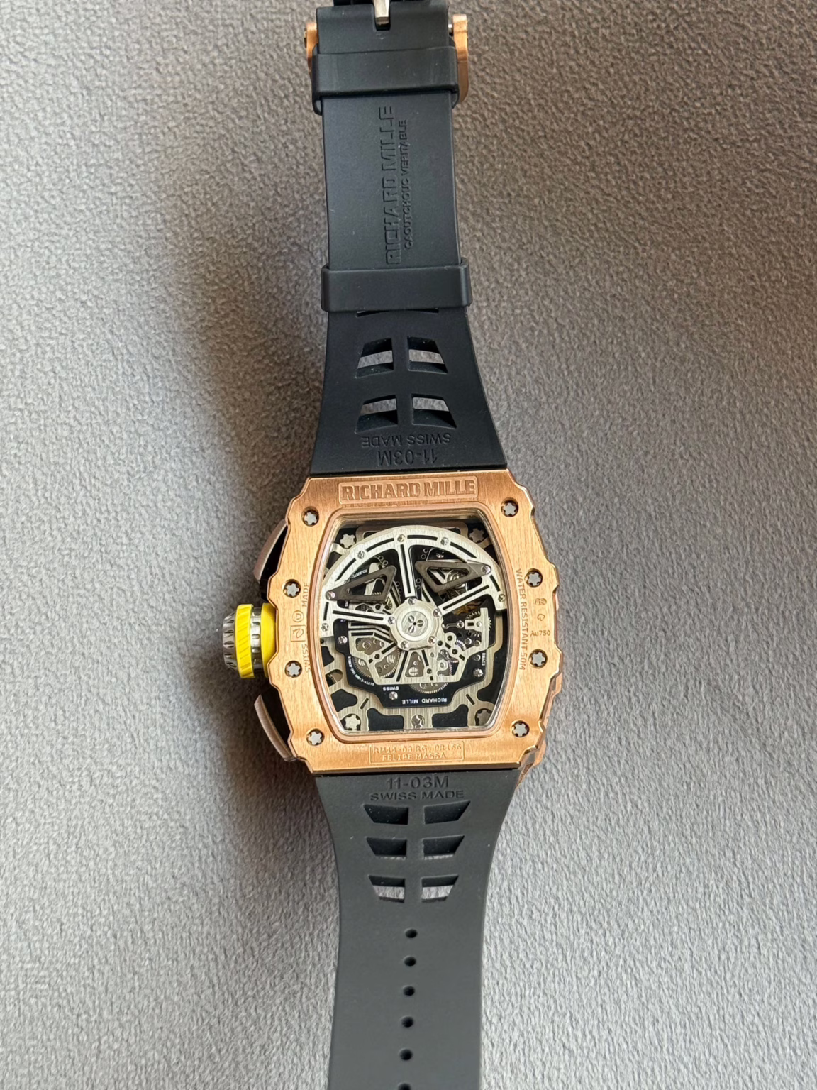 Richard Mille RM 011-03 Rose Gold With Titanium Super master premium 1:1