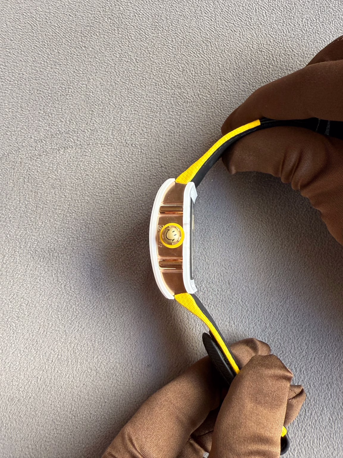 Richard Mille RM 88 Automatic Winding Tourbillon Smiley Transparent Dial Titanium Super master premium 1:1